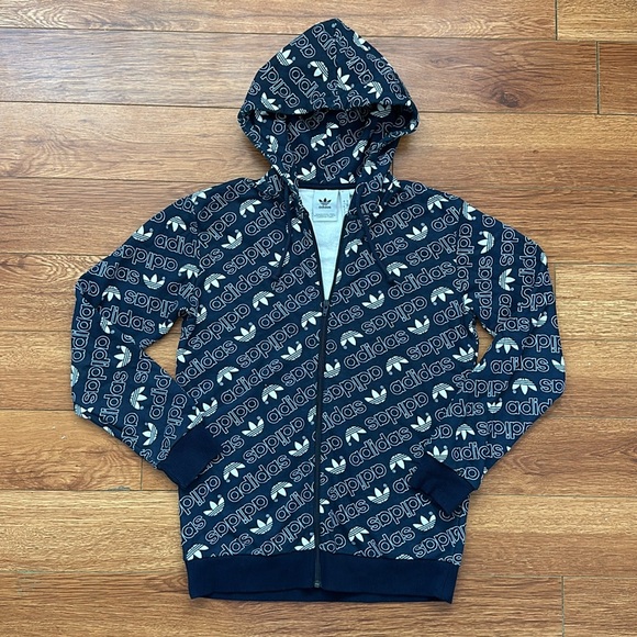ADIDAS LOGO ZIP UP HOODIE - Picture 5 of 10